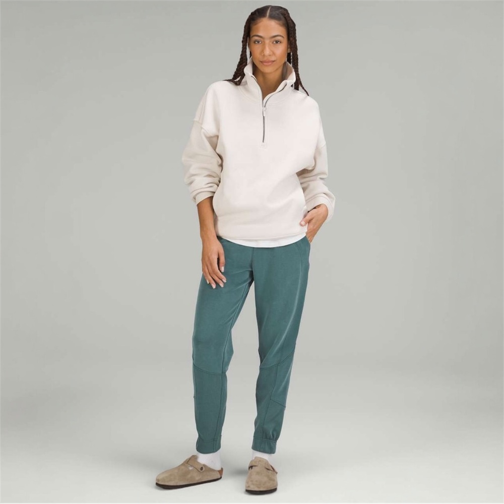 Lululemon Brushed Softstreme Ribbed High-Rise Jogger•Green Jasper - Picture 3 of 16